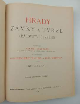 August Sedláček: Hrady, zámky a tvrze království českého