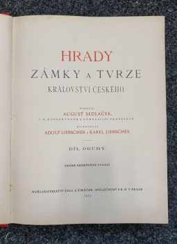 August Sedláček: Hrady, zámky a tvrze Království českého