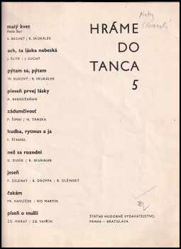 Jiří Suchý: Hráme do tanca