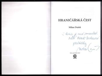 Milan Dušek: Hraničářská čest
