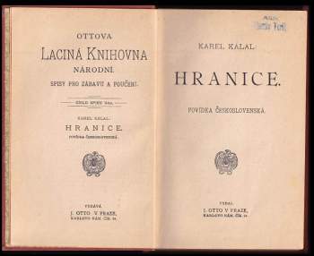 Karel Kálal: Hranice
