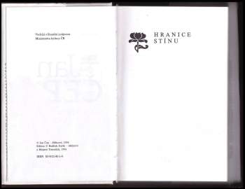 Jan Čep: Hranice stínu