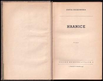 Zofia Nałkowska: Hranice