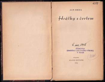 Jan Drda: Hrátky s čertem