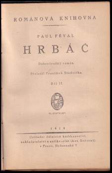 Paul Féval: Hrbáč