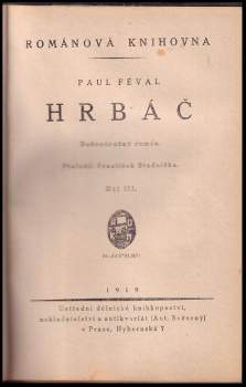 Paul Féval: Hrbáč