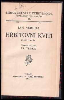 Jan Neruda: Hřbitovní kvítí