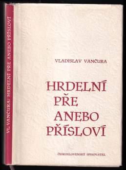 Hrdelní pře, anebo, Přísloví