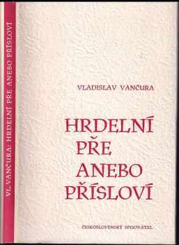 Hrdelní pře, anebo, Přísloví