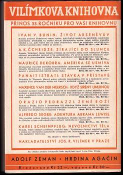 Adolf Zeman: Hrdina Agačin
