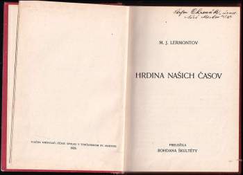 Michail Jur'jevič Lermontov: Hrdina našich časov