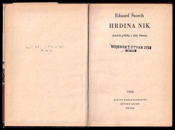 Eduard Štorch: Hrdina Nik