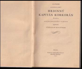 Alfred Assollant: Hrdinný kapitán Korkorán - BEZ OBÁLKY