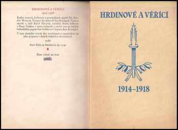 Hrdinové a věřící 1914-1918