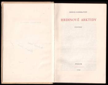 Boris Leont'jevič Gorbatov: Hrdinové Arktidy