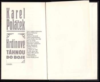 Karel Poláček: Hrdinové táhnou do boje