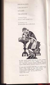 Václav Cibula: Hrdinské legendy staré Francie