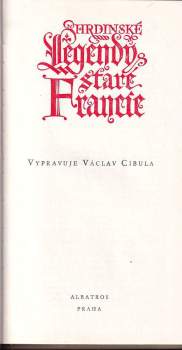 Hrdinské legendy staré Francie