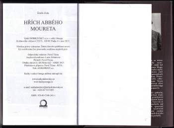 Émile Zola: Hřích abbého Moureta