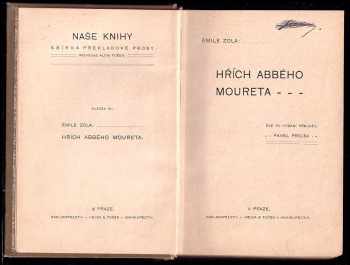 Émile Zola: Hřích abbého Moureta