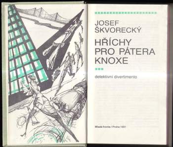 Hříchy pro pátera Knoxe : detektivní divertimento