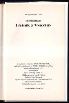 Hannah Howell: Hříšník z Vysočiny