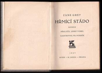Zane Grey: Hřmící stádo