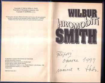 Wilbur A Smith: Hromobití