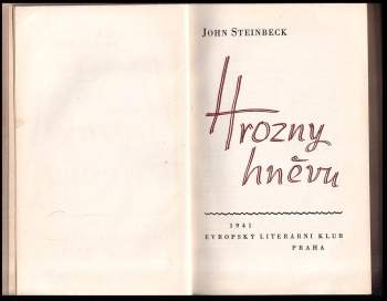 John Steinbeck: Hrozny hněvu