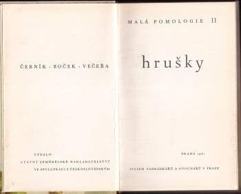 Ludvík Večeřa: Hrušky