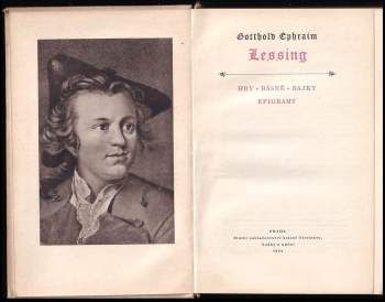 Gotthold Ephraim Lessing: Hry, básně, bajky, epigramy