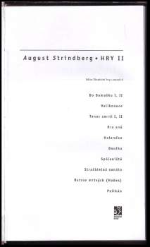 August Strindberg: Hry