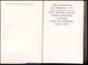 Jan Werich: Hry