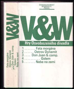 KOMPLET Arthur Charles Clarke 1X Další záhady Arthura C. Clarka : Fata morgána. Ostrov dynamit. Don Juan and Comp. Golem. Nebe na zemi - Jan Werich, Jiří Voskovec (1985, Československý spisovatel) - ID: 791128