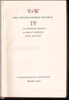 Jan Werich: Hry Osvobozeného divadla : Díl 1-4