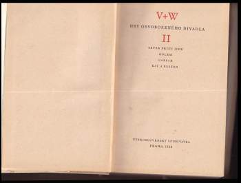 Jan Werich: Hry Osvobozeného divadla