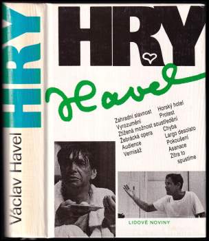 Václav Havel: Hry - Zahradní slavnost, Vyrozumění, Ztížená možnost soustředění, Žebrácká opera, Audience, Vernisáž, Horský hotel, Protest, Chyba, Largo desolato, Pokoušení, Asanace, Zítra to spustíme