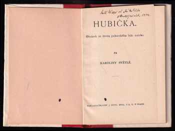 Karolina Světlá: Hubička