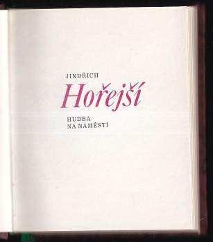 Jindřich Hořejší: Hudba na náměstí