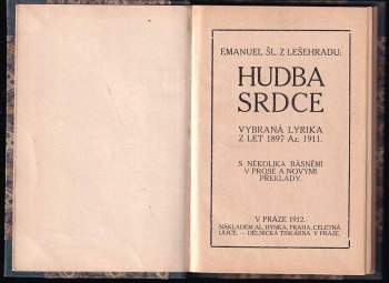 Emanuel Lešehrad: Hudba srdce