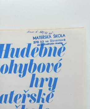 Libuše Kurková: Hudebně pohybové hry v mateřské škole