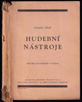Hudební nástroje - Antonín Modr (1943, nákladem Edition Č. H. (Dříve edition Cadence)) - ID: 204690