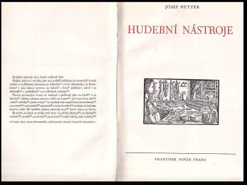Josef Hutter: Hudební nástroje