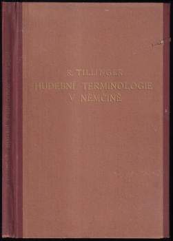 Richard Tillinger: Hudební terminologie v němčině