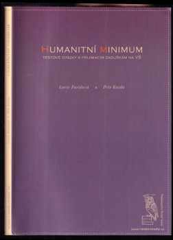 Lucie Faridová: Humanitní minimum