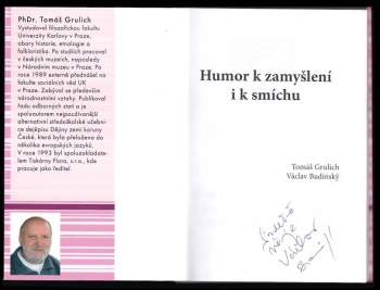 Václav Budínský: Humor k zamyšlení i k smíchu