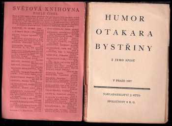 Otokar Březina: Humor Otakara Bystřiny z jeho spisů