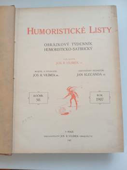 Jan Klecanda: Humoristické listy - ročník 50. - čísla 1 - 52