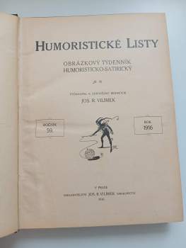 Humoristické listy ročník 59 - 52 čísel