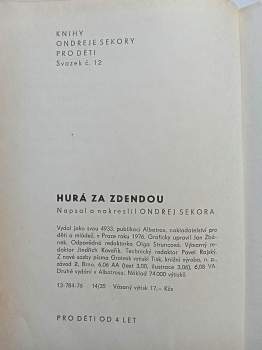Ondřej Sekora: Hurá za Zdendou